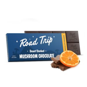 Road Trip Desert Stardust Mushroom Chocolate Bar - Dark Chocolate Orange